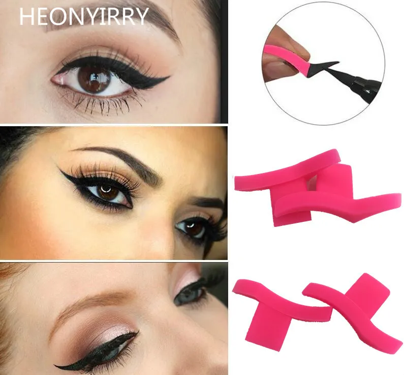 1 пара штампов инструмент для подводки глаз шаблон в форме кошки