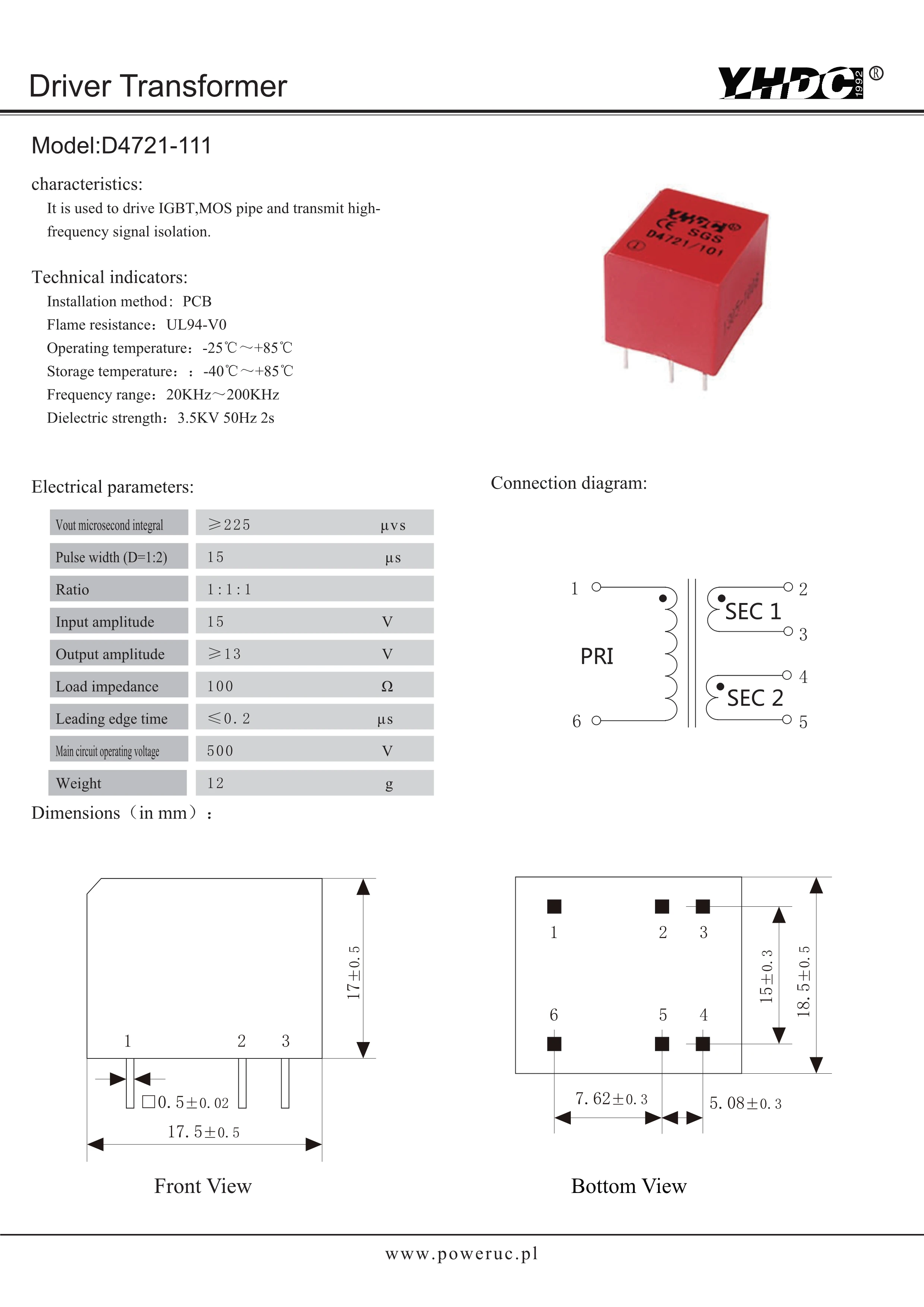Трансформатор привода D4721 111|transformer transformer|transformer driver.tr transformers |