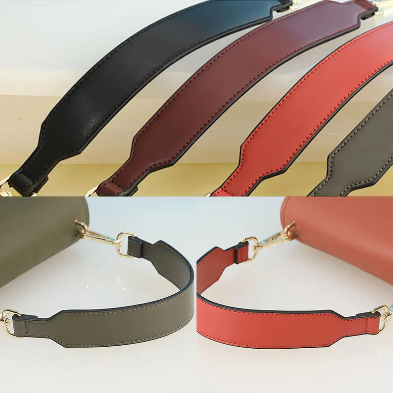 

3.5cm Wide Lady Short Bag Belts Pu Leather Wide Shoulder Strap Handles Short Strap Handbag Replacement Bags Belt Accessories