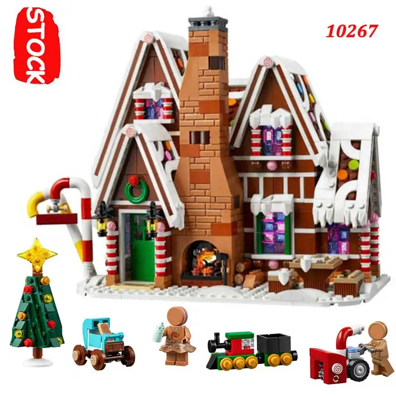 Новый Рождественский подарок Принцесса пряничный домик деревья строительные