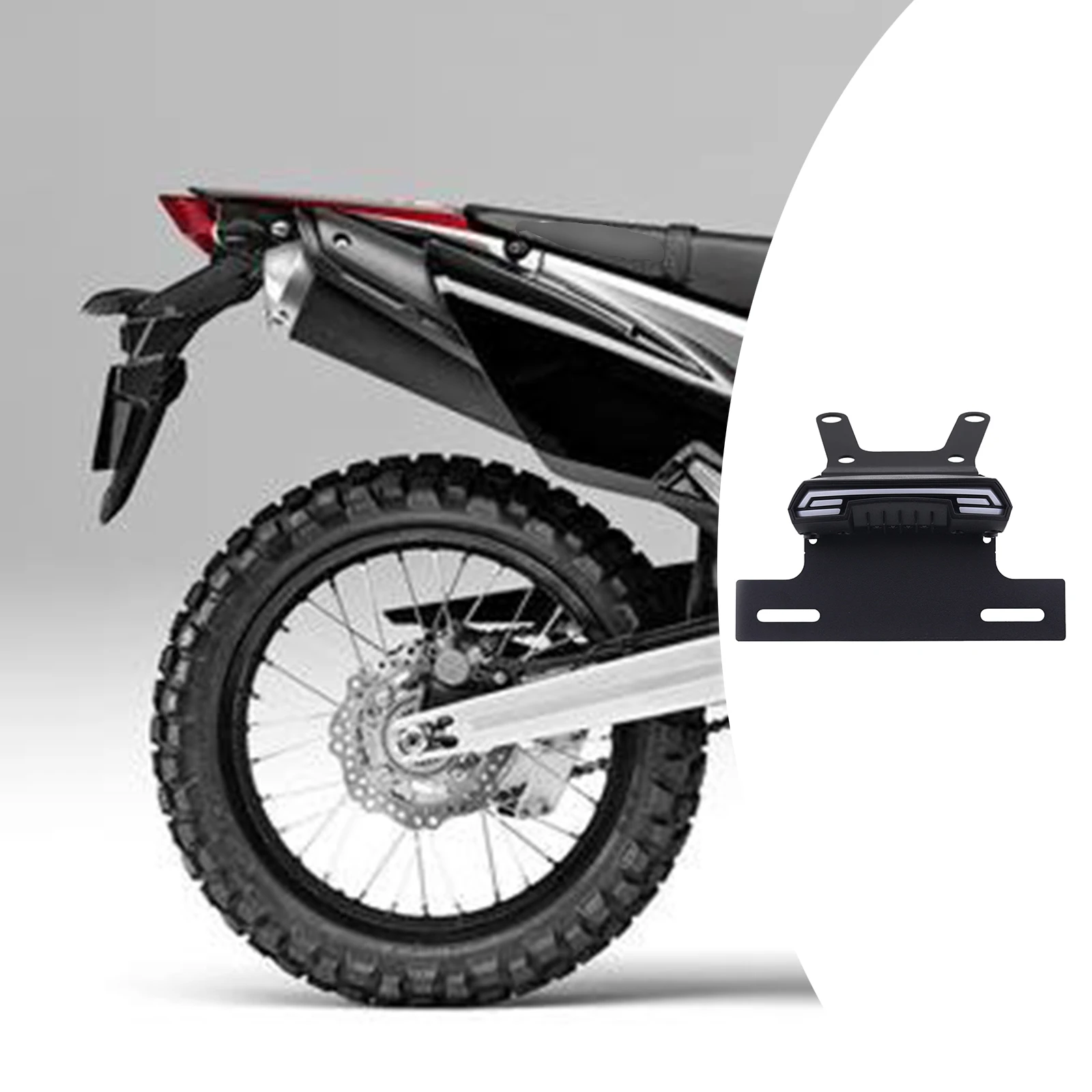 

Держатель номерного знака, запасной светодиодный задний фонарь, металлический кронштейн для крепления для HONDA CRF250L/M 2013-2020