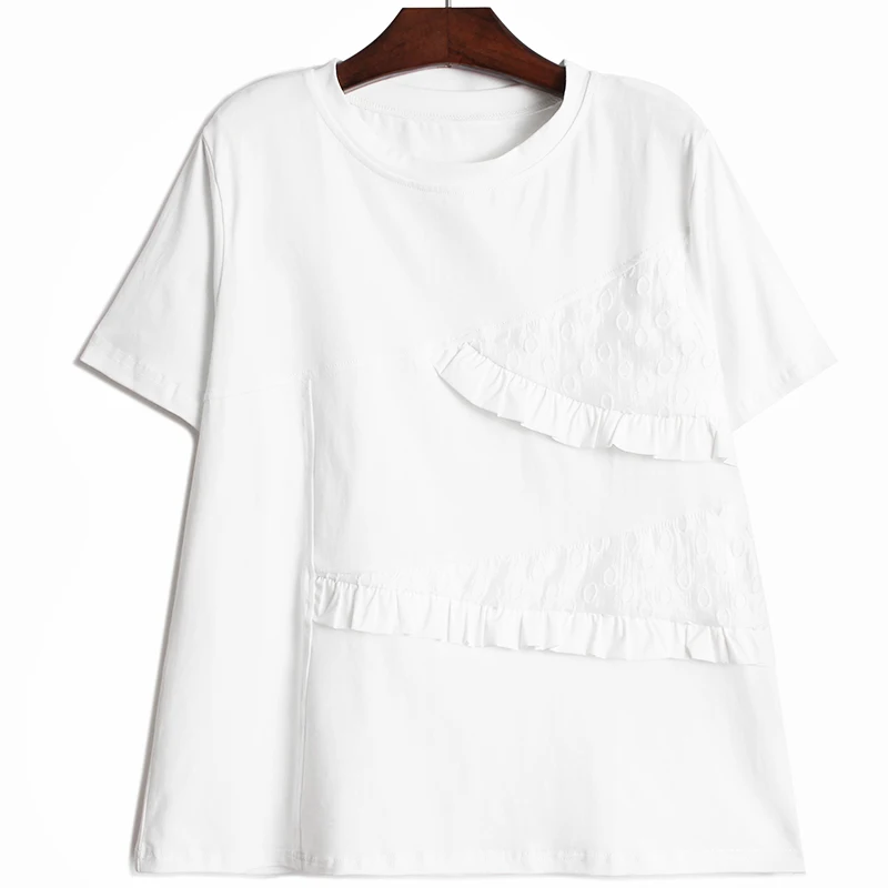 

VANOVICH Summer New 2021 Women T Shirts Short Sleeve Casual Fashion Solid Color Ladies T Shirts Europe Women Clothing Tops