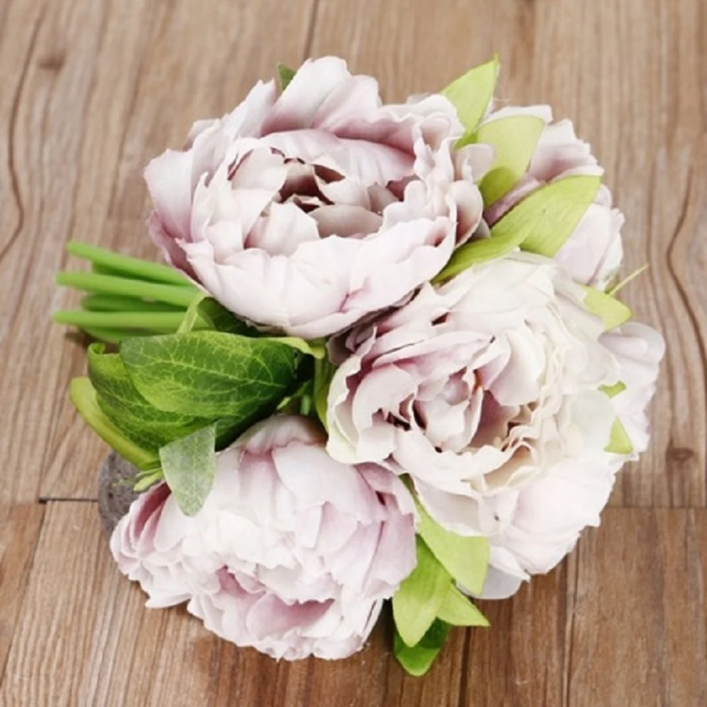 Моделирование Цветок Европейский 5 головы в комплекте Искусственный Пион ручной