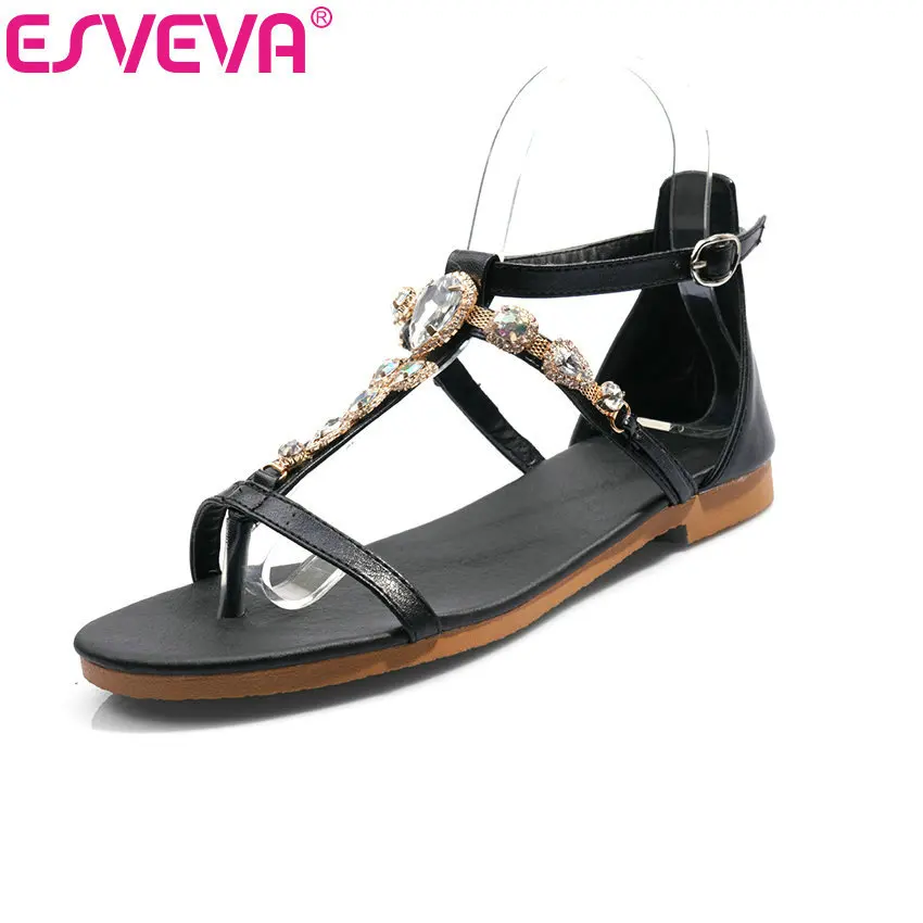 Женские сандалии из искусственной кожи на низком квадратном каблуке размеры 34-43 |