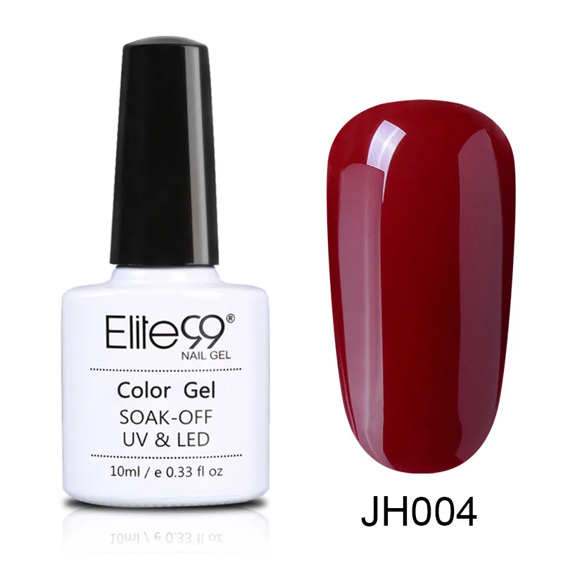 JH004 Elite99 лак для ногтей винно-Красного цвета серия Гель лак для ногтей отмачиваемый матовый эффект УФ гель Гибридный лак Полупостоянный маникюр - Цвет: JH004
