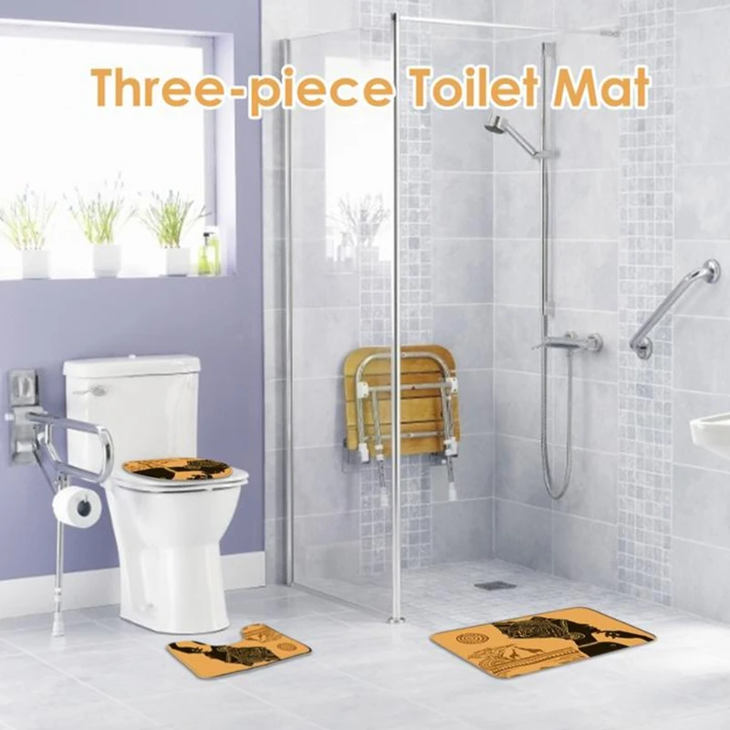 3 шт. Нескользящие напольные коврики для ванной комнаты|Коврики ванной| |