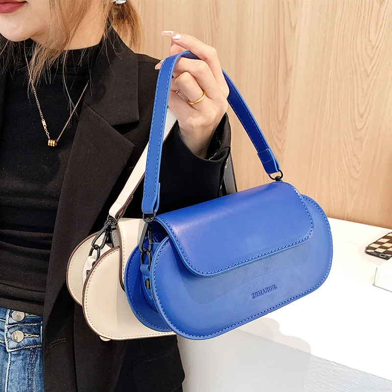 

Синяя квадратная сумка через плечо, новинка 2022, Высококачественная женская дизайнерская сумка из искусственной кожи, роскошные брендовые с...