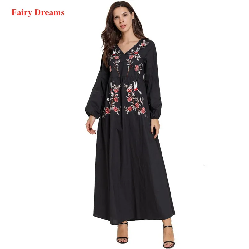 Дубай черная Абая для женщин плюс размер Исламская одежда длинное мусульманское