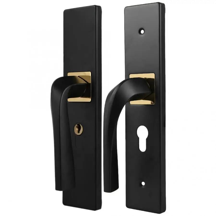 Простой деревянный дверной замок из алюминиевого сплава для спальни бесшумный