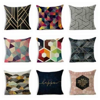abstract home cover cushion case pillow cotton geometric throw linen sofa decor