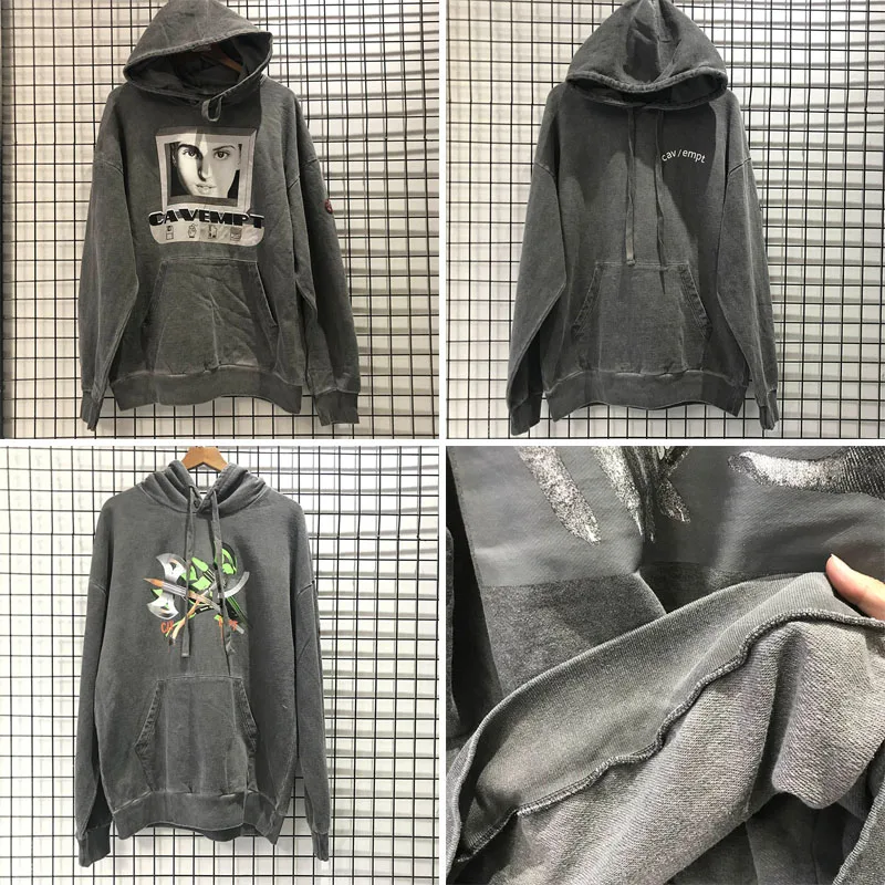 Cav Empt толстовки для мужчин и женщин пуловер высокого качества толстые Промытые