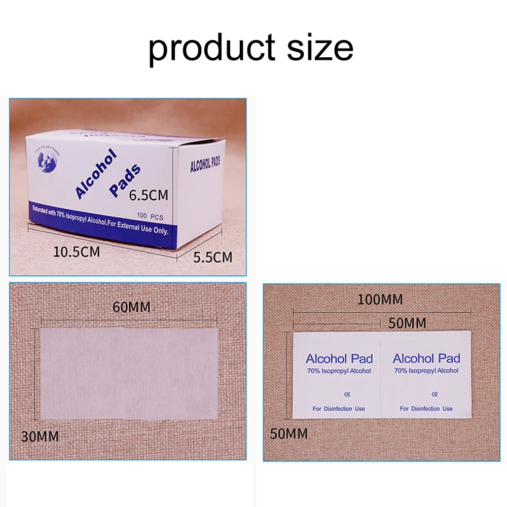100 ⑤ кор. одноразовые спиртовые прокладки дезинфекция коврик антисептик уход за