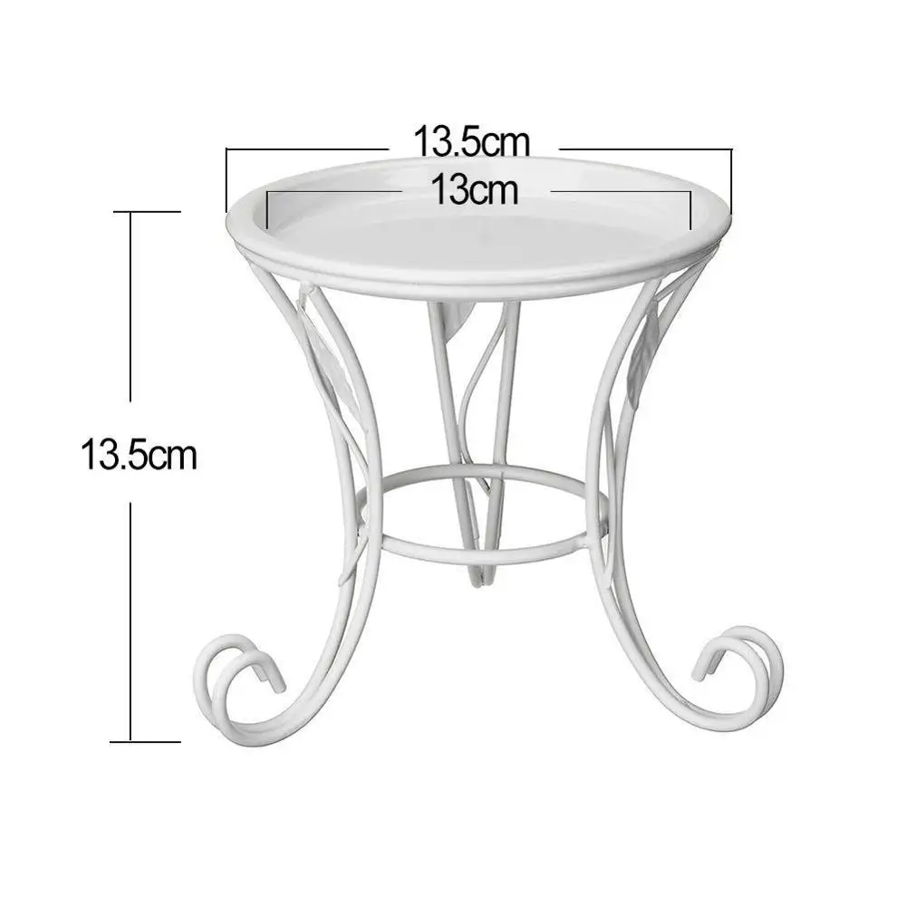 

Small Mini Metal Pot Stand Plants Stand Flower Stand Balcony Pot Holder Room For Living Garden Succulent Indoor Outdoor O4L4
