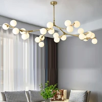 modern led chandelier glass balls ceiling chandeliers living room kitchen bedroom nordic lustre indoor lighting fixtures lights