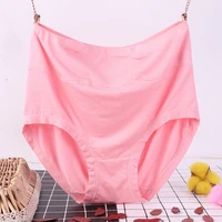 big size solid color high waist underwear women panties soft cotton lingerie briefs plus size breathable comfortable knickers