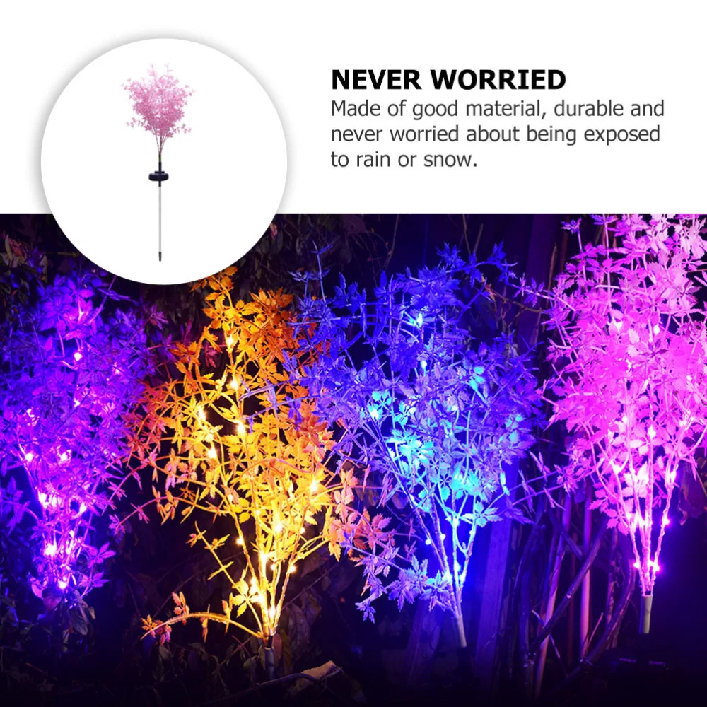 

1Pc LED Waterproof Lamp Solar Plant Shaped Lawn Light Garden Lamp Ornament