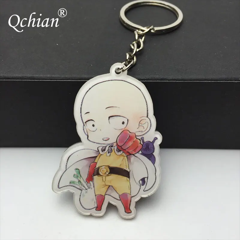 Брелок для ключей мужчин милая цепочка с татсумаки Сайтама Гено акриловая