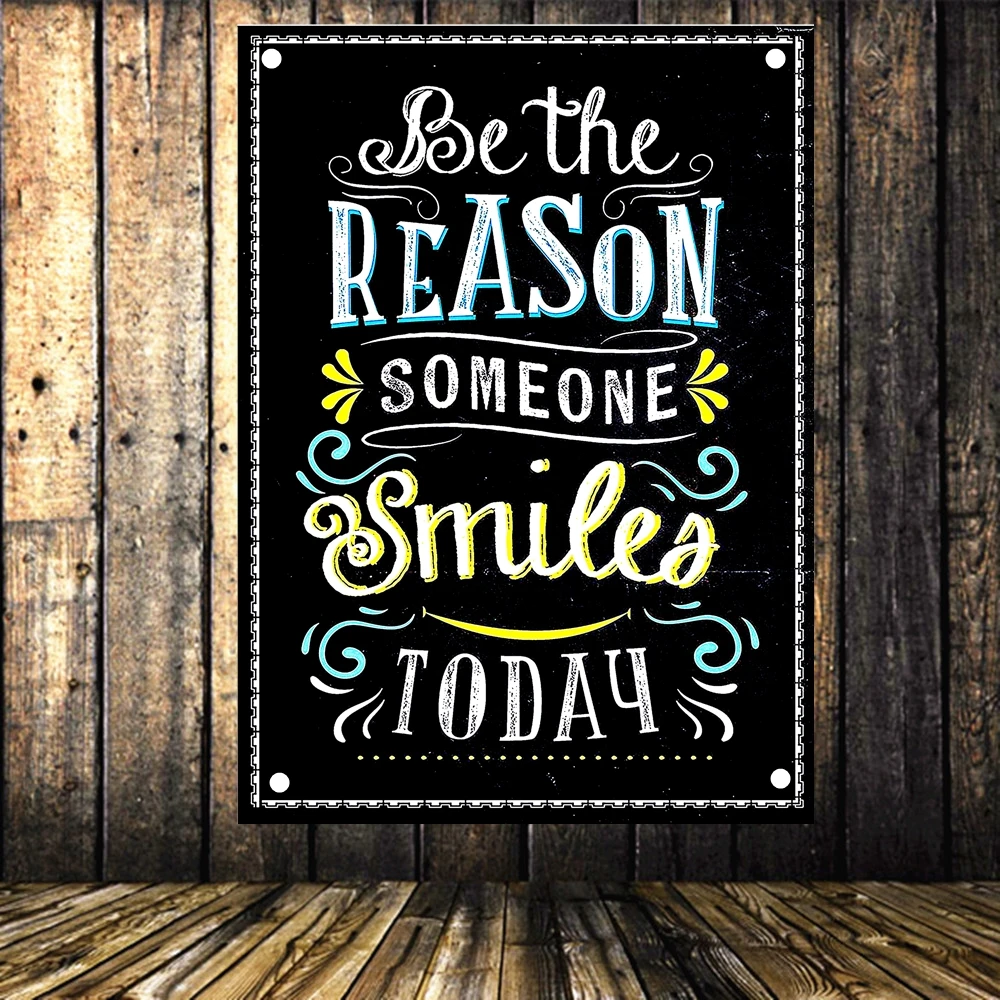 

Chalkboard Style Motivational Classroom Posters Tapestry Flag & Banner Inspirational Quotes for Bedroom Office Decoration H1