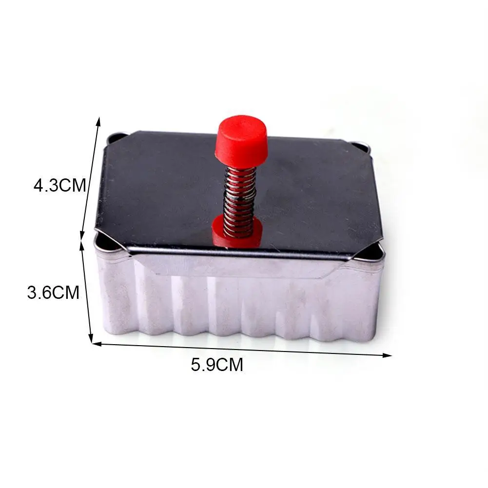 

1pc Pastry Decorating Mould Fondant Pressed Cookie Mold Baking Tools Steel Plunger Cookie Cutter Square Biscuit Cutter