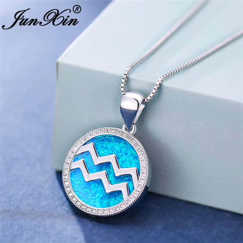 Ожерелье с подвеской в виде созвездий Водолей для женщин ожерелье из белого