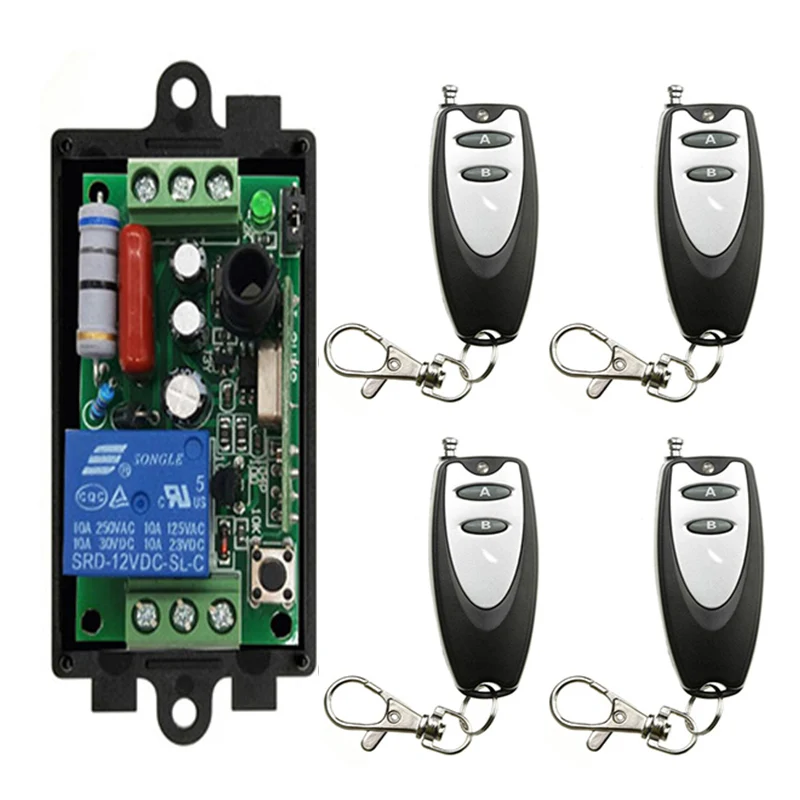 Беспроводной Радиочастотный выключатель с дистанционным управлением 220 В