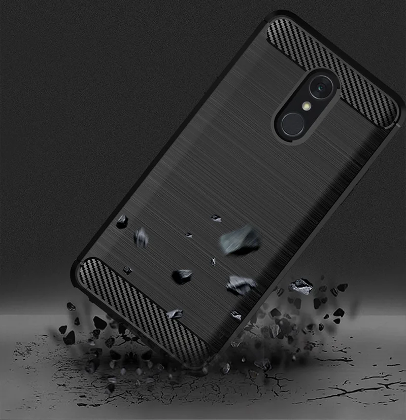 Амортизирующий чехол из мягкого ТПУ с защитой от царапин углеродного волокна