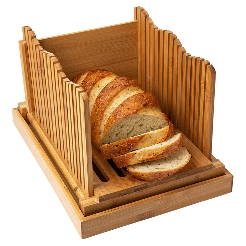 

Creative Bamboo Bread Chopping Board + Multi-Function Tray Dessert Bread Tray Kitchen Supplies