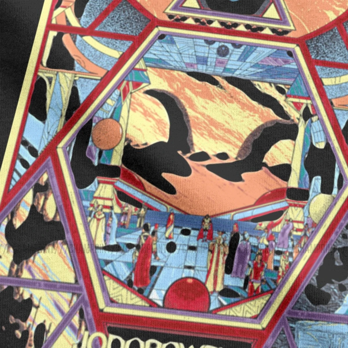 Мужская креативная футболка с постером из фильма Jodorowsky's круглым вырезом