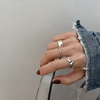 2021 925 silver adjustable opening finger woman ring female fashion simplicity high cold accessories all match women rings