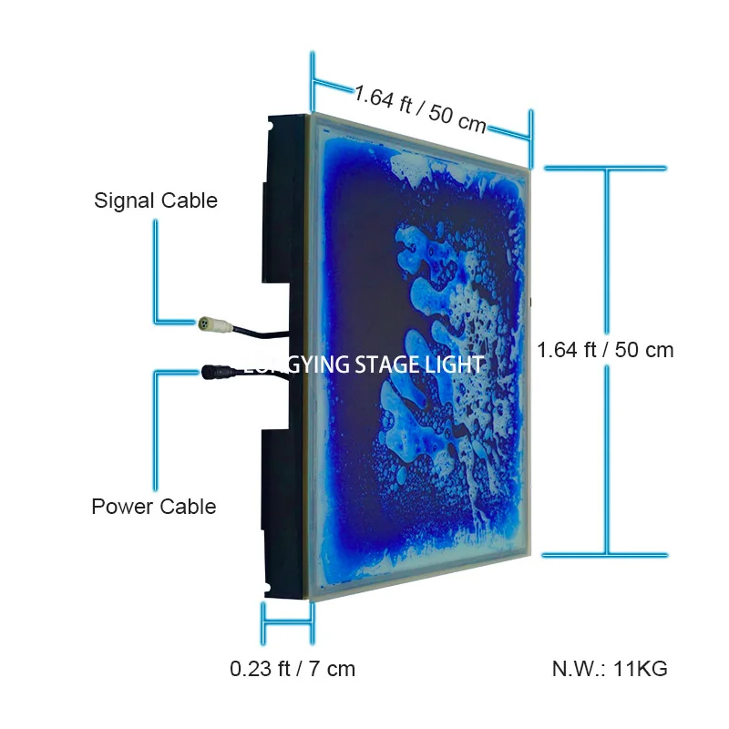 Жидкий интерактивный СВЕТОДИОДНЫЙ танцпол для дискотеки 50 см X новый дизайн