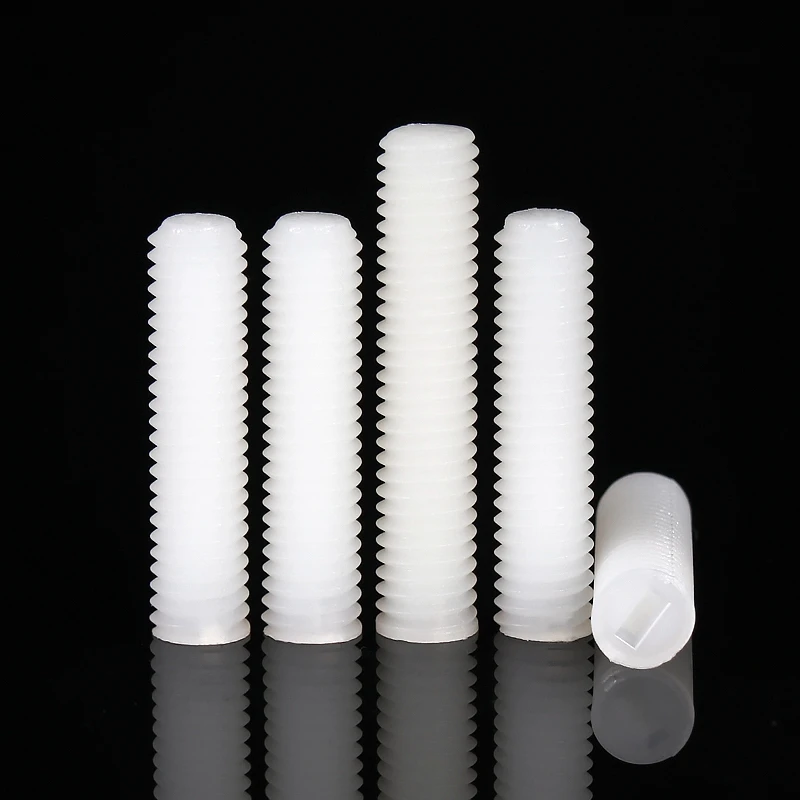 Нейлоновый винт PA66 с шлицевой головкой M3 M4 M5 M6 M8|screw slotted|set screwslotted set screw |