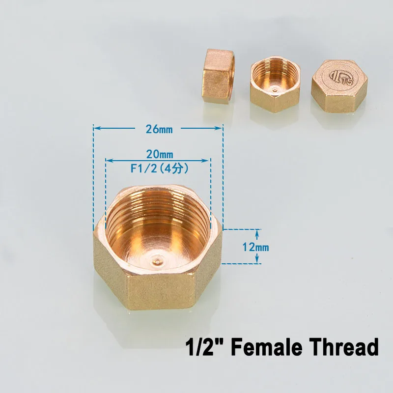NuoNuoWell BSP 1/2 &quot3/4&quot 1 &quotлатунный шестигранный мужской/женский заглушка Фланцевая