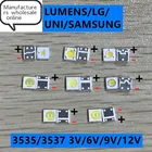 Светодиодная подсветка для LG UNI LUMENS SAMSUNG, 50-100 шт., 1 Вт, 3 в, 2 Вт, 6 в, 3535, 2,4 Вт