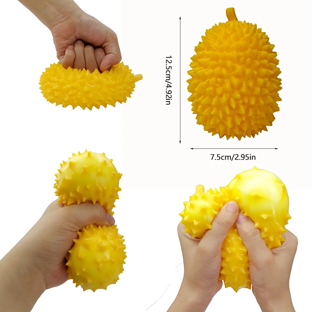 

Durian Anti Stress Ball Funny Gadget Vent Decompression Toy for Children Stress Relief Autism Hand Wrist Squeeze Toy
