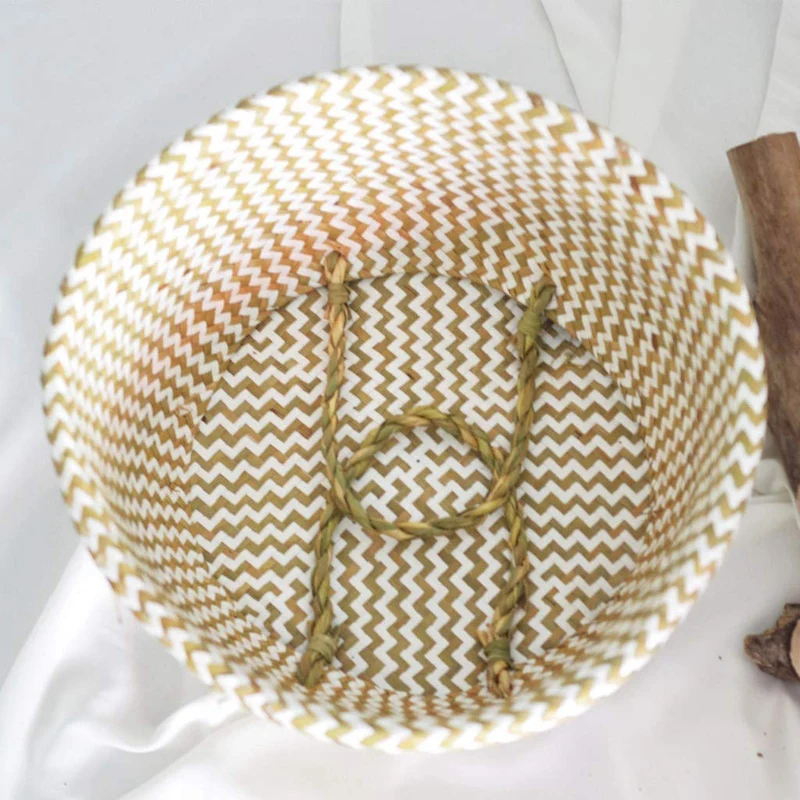 Соломенная Корзина цветочный горшок натуральная плетеная корзина для живота с