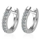 Серьги женские из серебра 925 пробы, инкрустированные фианитами, золото пряжки для ушей пробы, серебро очаровательные подарочные украшения