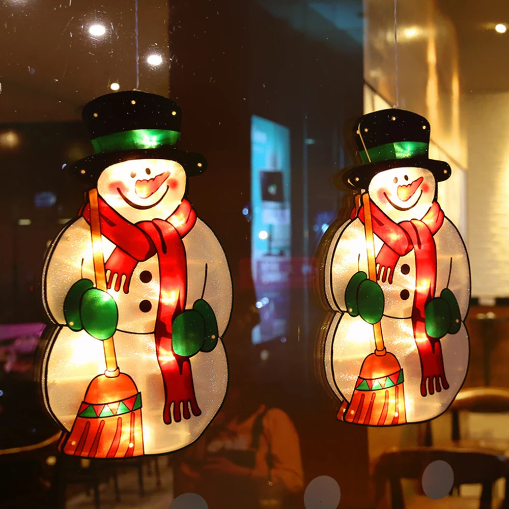 

Led Christmas Decoration Lights Holiday Suction Cup Lights Santa Window Pendant Holiday Lights Christmas Decoration