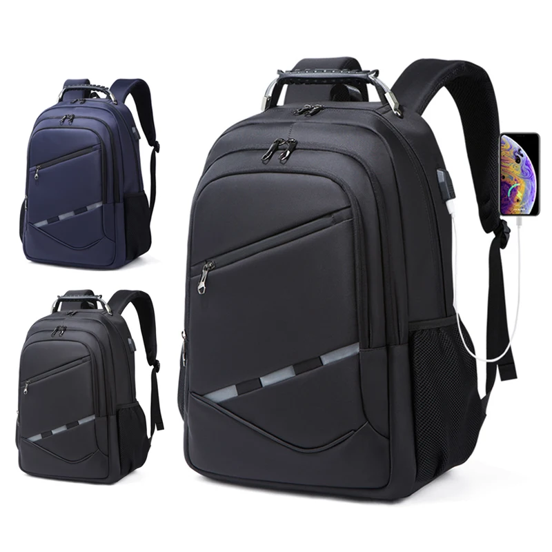 

Laptop Backpack Durable Waterproof Computer Daypack Large Capacity Travel Bag Headphone Hole USB Charge For Business/College