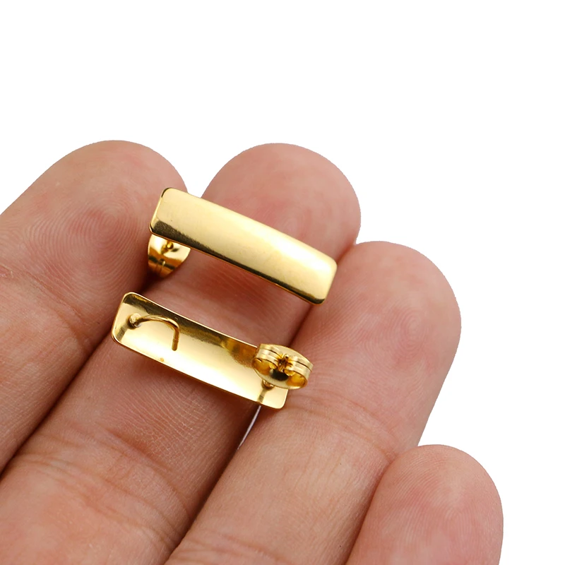 Новое поступление самодельная печь из нержавеющей стали с покрытием 6*21 мм простой крючок для ушей оптовая