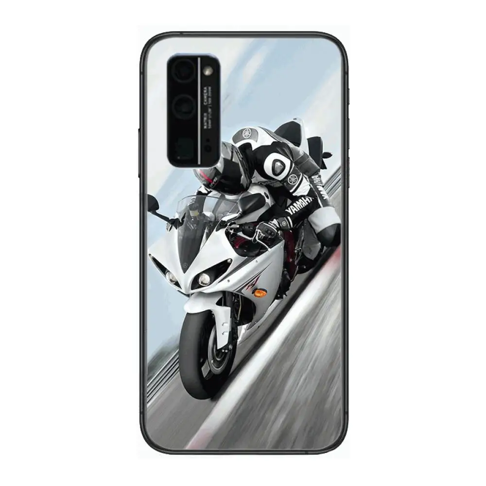

Fashion Parkour Moto Phone Case Hull For Huawei Honor 8 9 10 20 30 A S Lite Pro 5g i Black Back Soft Cell Cover Pretty