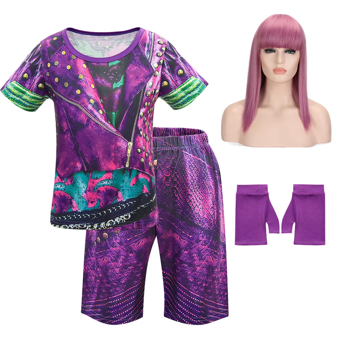 Костюмы Одри для девочек фиолетовые на Хэллоуин | Тематическая одежда и униформа