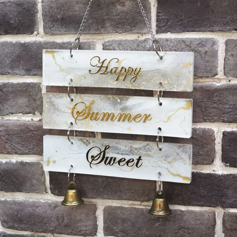 1 шт. DIY смолы кристалл эпоксидная дверь номерной знак формы знаки-индикаторы