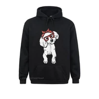 poodle polka dots bandana dog lover owner women gift newest long sleeve printed on sweatshirts men hoodies classic hoods