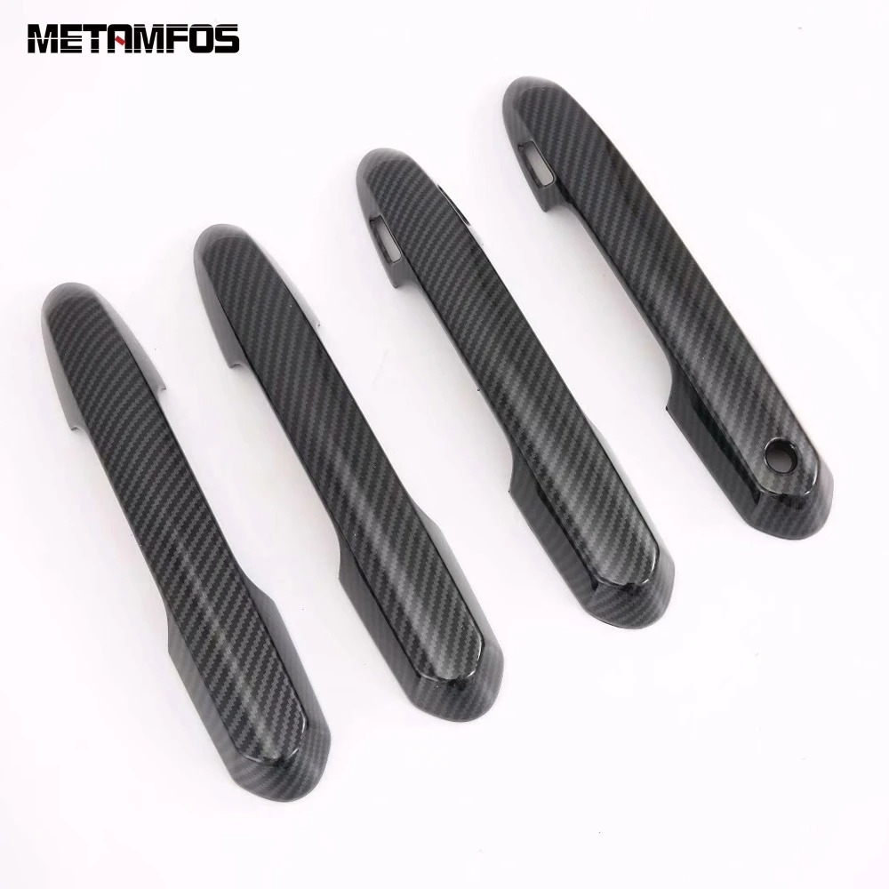 Для Toyota Rav4 для Previa Rav 4 2019 2021 углеродного волокна дверные ручки Catch Кепки крышка