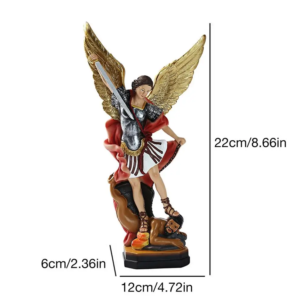 

Angel And Demon Battle Statue Garden Home Church Resin Angel Figurine Ornament Catholic Religion Gifts Aesthetic Decor Drop Ship