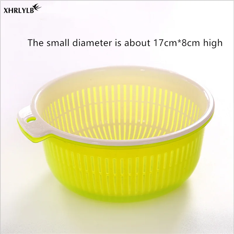 XHRKYLB 1 шт. пластиковая корзина с двойным сливом аксессуары для украшения кухни