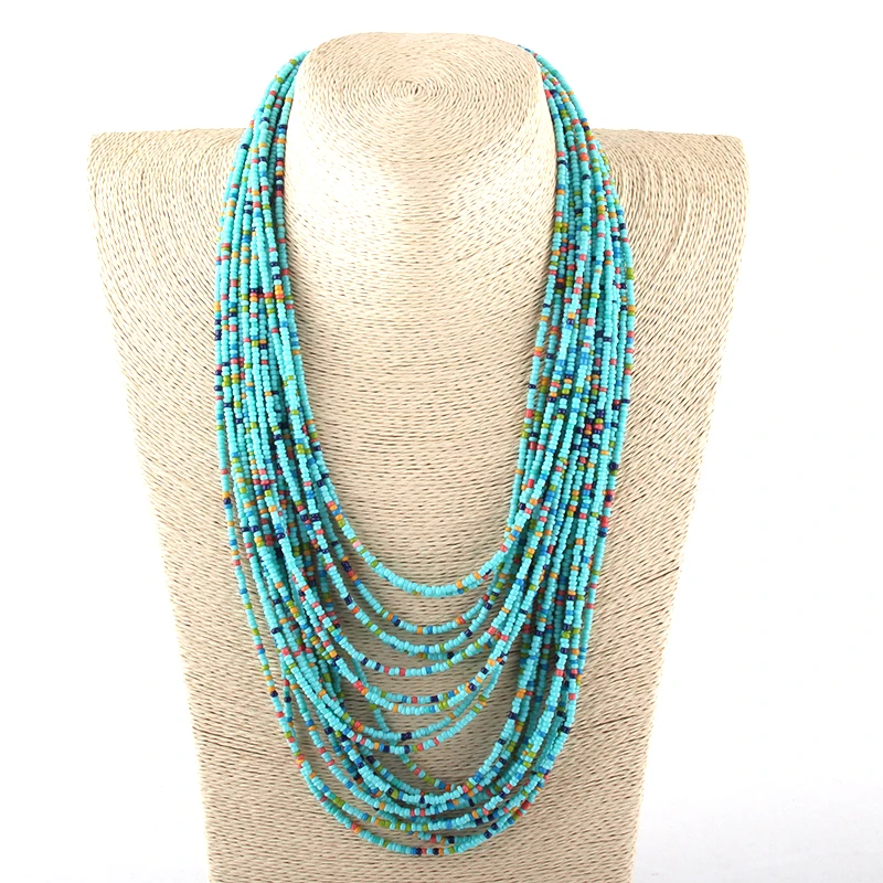 MOODPC модные богемные ювелирные украшения в этническом стиле синие акриловые