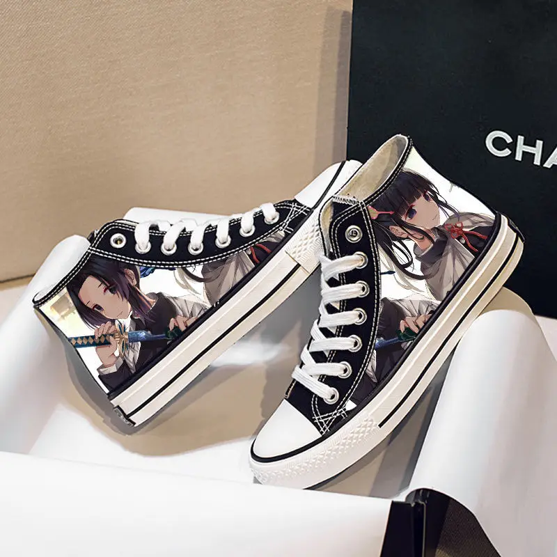 

Kimetsu no Yaiba Anime cartoon students high help cosplay cos Demon Slayer shoes canvas fashion shoes casual comfortable men