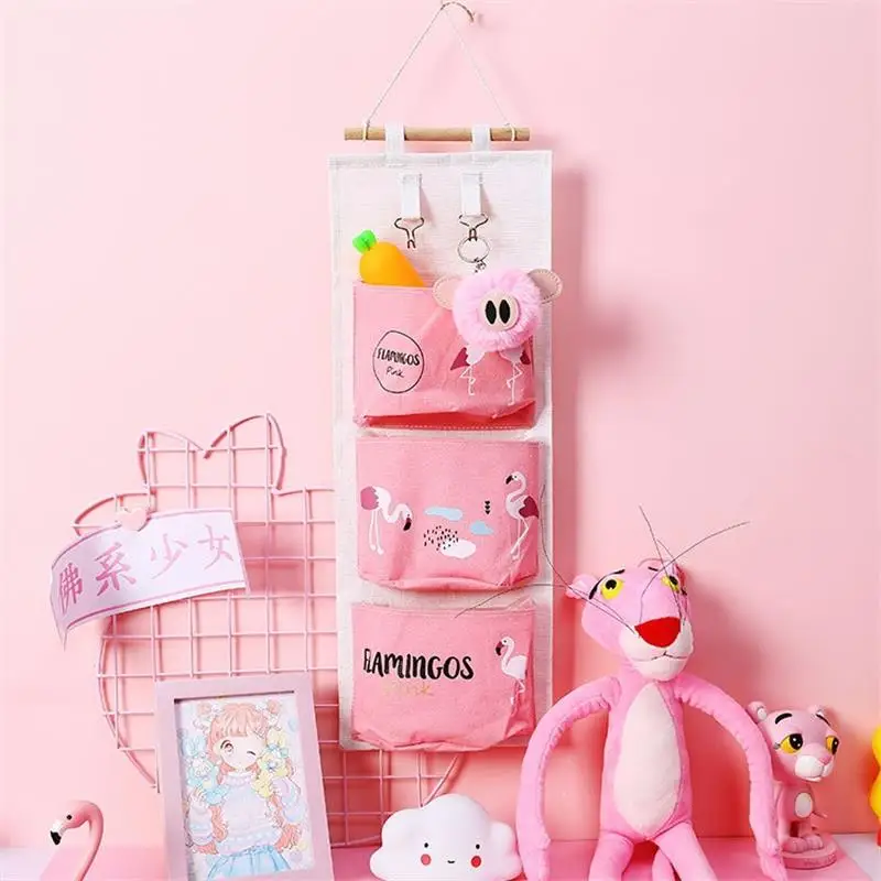 Милая настенная сумка для хранения многослойный настенный дверной подвесной