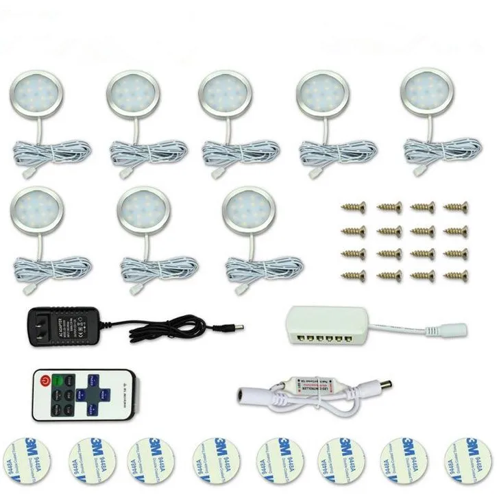 Фонари светодиодные 3/4/6/8 шт. с беспроводным радиоуправлением|Подшкафные лампы| |